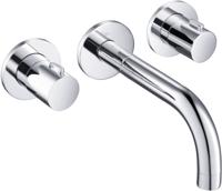 Tweedekans Ben Lavion 3-gats inbouw wastafelkraan afdekset chroom 07230