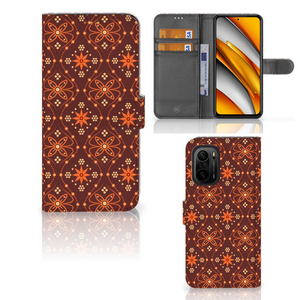 Poco F3 | Xiaomi Mi 11i Telefoon Hoesje Batik Brown