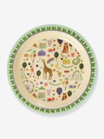 Melamine kinderbord FUN FAIR MINT 22 cm rice mintgroen