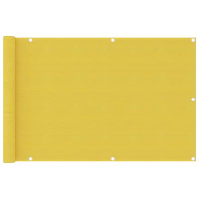 VidaXL Balkonscherm 90x400 cm hdpe geel