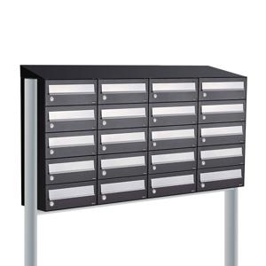 Allux Hive Set 4-Breed, 5-Hoog Met Dak Op Statief Zwart - 40030070_4x5ds