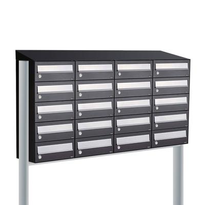 Allux Hive Set 4-Breed, 5-Hoog Met Dak Op Statief Zwart - 40030070_4x5ds