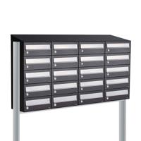 Allux Hive Set 4-Breed, 5-Hoog Met Dak Op Statief Zwart - 40030070_4x5ds