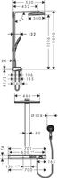 Hansgrohe Rainmaker Select 460 2jet Showerpipe Wit-chroom - thumbnail