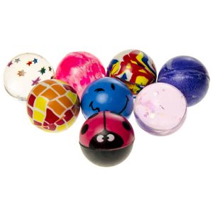 Decopatent® Uitdeelcadeaus 50 STUKS MIX Vrolijke Stuiterballen Ø3.2 Cm