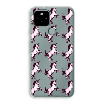 Musketon Unicorn: Google Pixel 5 Transparant Hoesje