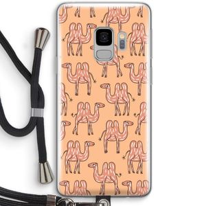 Kameel: Samsung Galaxy S9 Transparant Hoesje met koord