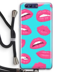 Bite my lip: Honor 9 Transparant Hoesje met koord