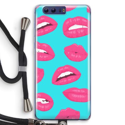 Bite my lip: Honor 9 Transparant Hoesje met koord