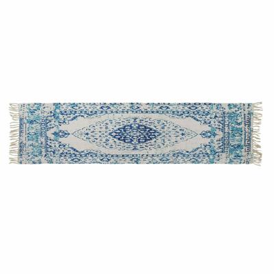Tapijt DKD Home Decor Blauw Katoen Chenille (60 x 240 x 1 cm)