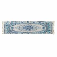 Tapijt DKD Home Decor Blauw Katoen Chenille (60 x 240 x 1 cm)