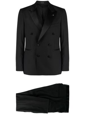 Tagliatore costume à veste à boutonnière croisée - Noir