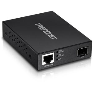 Trendnet TFC-PGSFP netwerk media converter 2000 Mbit/s Zwart