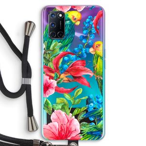 Papegaaien: Oppo A72 Transparant Hoesje met koord
