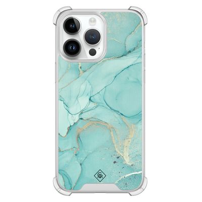 iPhone 14 Pro Max shockproof hoesje - Touch of mint
