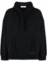 Valentino Garavani hoodie à design à empiècements - Noir