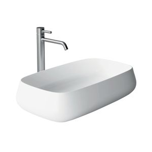 Wastafel Salenzi Nur 60x35 cm Keramiek Glans Wit (incl. bijpassende afvoerplug)