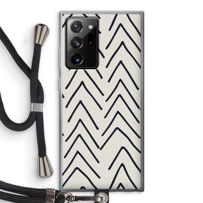 Marrakech Arrows: Samsung Galaxy Note 20 Ultra / Note 20 Ultra 5G Transparant Hoesje met koord