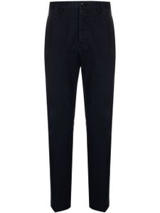 Incotex pantalon en coton stretch à coupe droite - Bleu