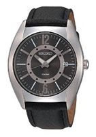Seiko horlogeband SGEC63P1 / 7N42 0CW0 Leder Zwart 22mm + zwart stiksel - thumbnail