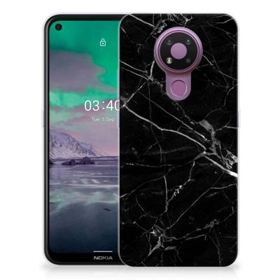 Nokia 3.4 | TPU | Siliconen hoesje | Marmer Zwart - Origineel Cadeau Vader