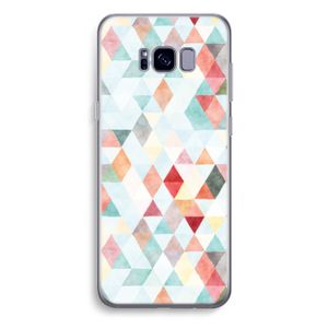 Gekleurde driehoekjes pastel: Samsung Galaxy S8 Plus Transparant Hoesje