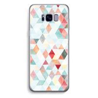 Gekleurde driehoekjes pastel: Samsung Galaxy S8 Plus Transparant Hoesje
