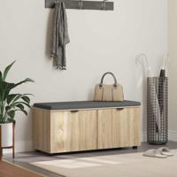 Halbank met kussen met opslag Sonoma Eiken 100 x 38 x 46 cm