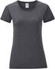 Fruit Of The Loom F131 Ladies´ Iconic T - Dark Heather Grey - XS