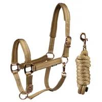 Horka DeLuxe Halsterset lichtbruin maat:cob