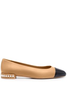 Stuart Weitzman ballerines Pearl à bout contrastant - Rose