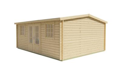 Blokhut - Tuinhuis Dianne | 40 mm | vuren honinggeel geïmpregneerd