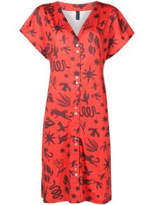 Lygia & Nanny robe-chemise Artemis Estampado - Marron