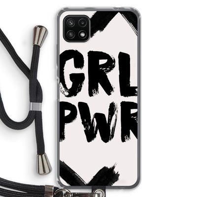 Girl Power #2: Samsung Galaxy A22 5G Transparant Hoesje met koord