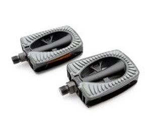 Simson Pedalen set metropool comfort 9/16 inch grijs/zwart