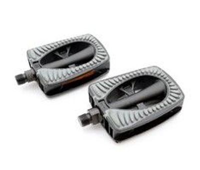 Simson Pedalen set metropool comfort 9/16 inch grijs/zwart