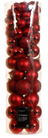 Kerstballen mix dia. 8 cm christmas red 80 stuks - Decoris