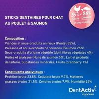 DentActiv - 10 Stick - VETOCANIS - Igiene orale al salmone per gatti