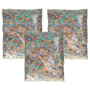 Luxe multicolor confetti - 3 kilo - Carnaval feest confetti - papier