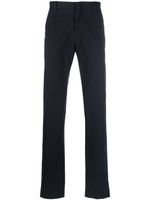 Zegna pantalon chino à coupe droite - Bleu