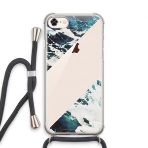 Golven: iPhone 7 Transparant Hoesje met koord