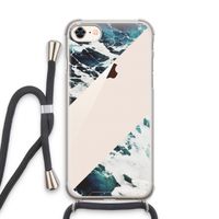 Golven: iPhone 7 Transparant Hoesje met koord