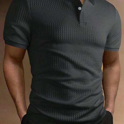 Bon&Bon Homme Poloshirt voor Heren - Kaki Effen - Korte Mouwen Donker grijs / XXL