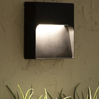 Buitenlamp LED (warm wit 3000k) downlight &apos;Marcus&apos; 8W buitenlamp zwart tuinpadverlichting IP65 20cm