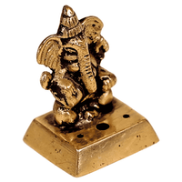 Wierookbrander Ganesha Messing (4,5 cm) - thumbnail
