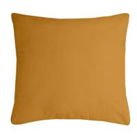 Stof Textile sierkussen Nelson - okergeel - 40 x 40 cm - bank kussens - polyester