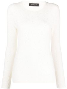 Fabiana Filippi sequinned fine-knit jumper - Blanc