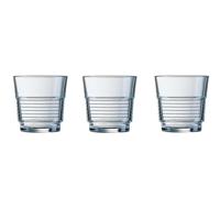 Waterglazen/drinkglazen - 6x - transparant - 200 ml - glas - glazen Waterglazen/drinkglazen - 6x - transparant - 200 ml - glas - glazen