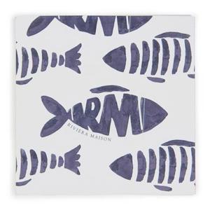 Riviera Maison - Como Catch Paper Napkin - Blauw | White