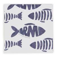 Riviera Maison - Como Catch Paper Napkin - Blauw | White - thumbnail